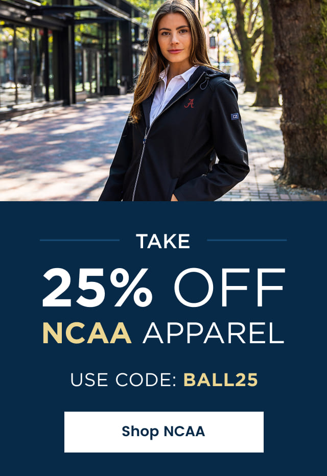 Take 25% Off NCAA Apparel | Use code: BALL25