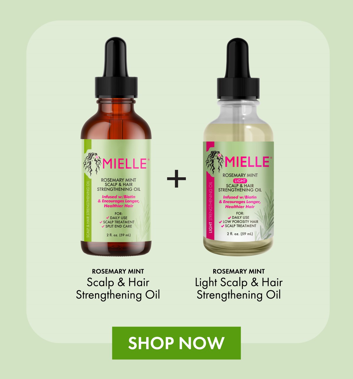 Scalp & Hair Strengthening Oil + Light Scalp & Hair Strengthening Oil