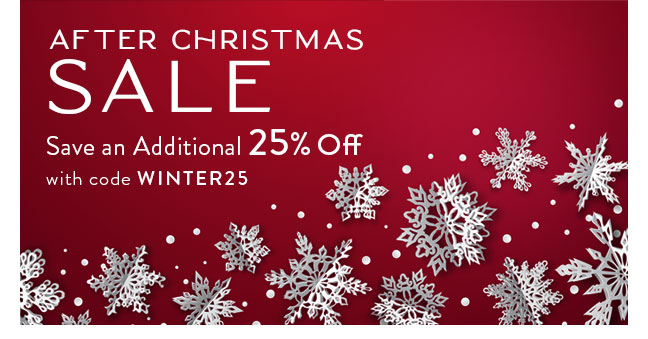 After Christmas SALE | Save an Additional 25% Off with code WINTER25