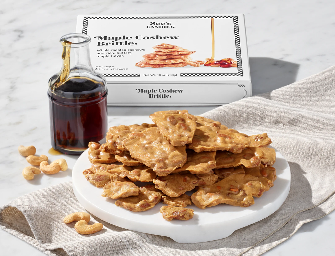 Maple Cashew Brittle