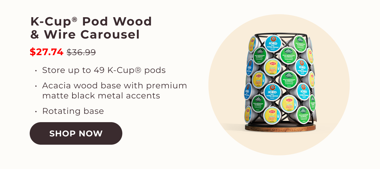 K-Cup® Pod Wood & Wire Carousel $27.24