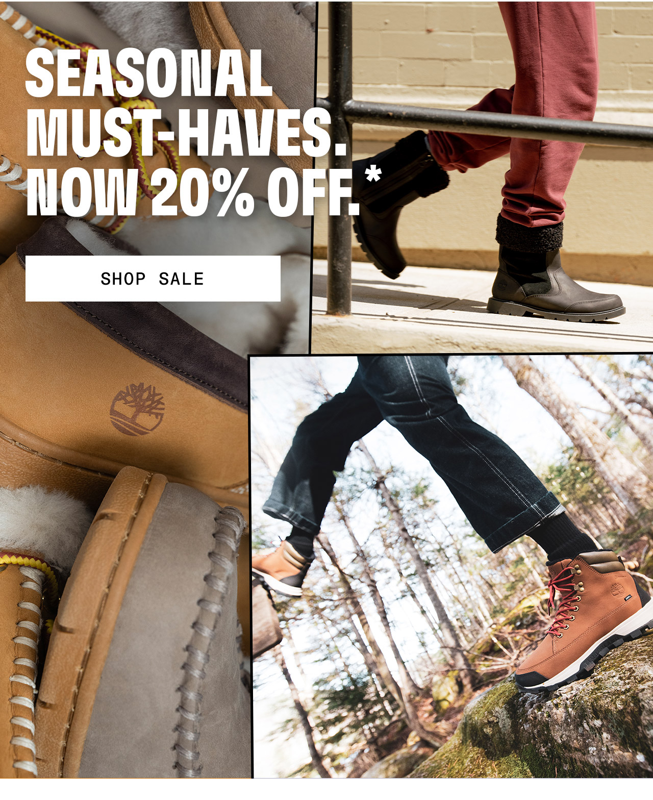 Seasonal must-haves. Now 20% off.*