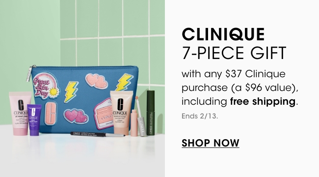 clinique: 7-piece gift set with any $37+ purchase