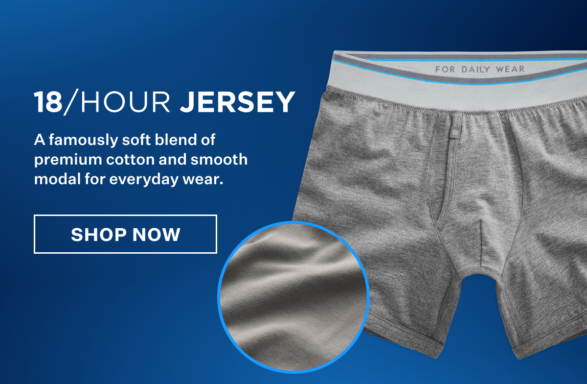 18-Hour Jersey Boxer Brief