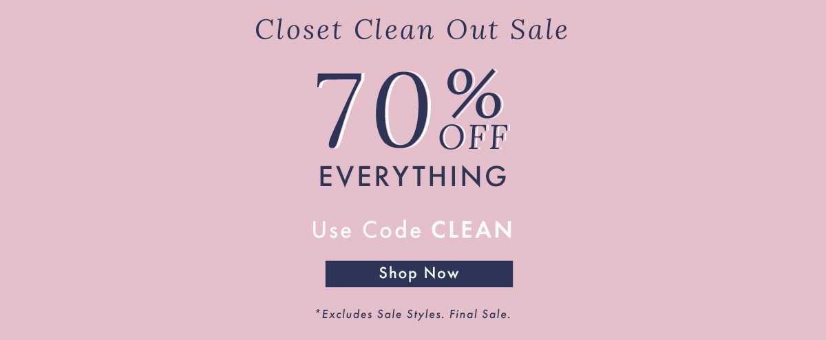 70% Off Everything | Shop Now