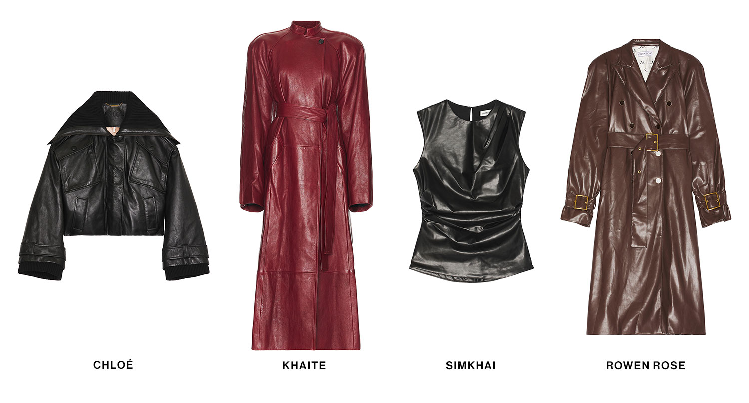 Sculpted in Leather: As the new season approaches, leather is in full effect. Shop Now