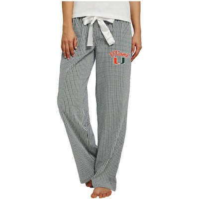 Women's Concepts Sport Green/White Miami Hurricanes Tradition Lightweight Lounge Pants