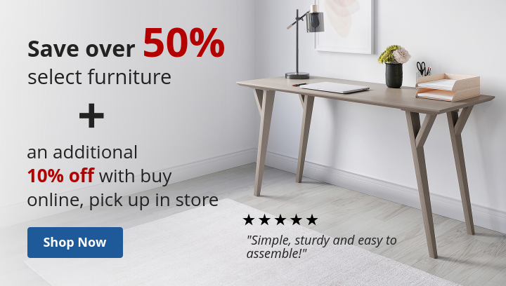 Save over 50% on select furniture - Shop Now