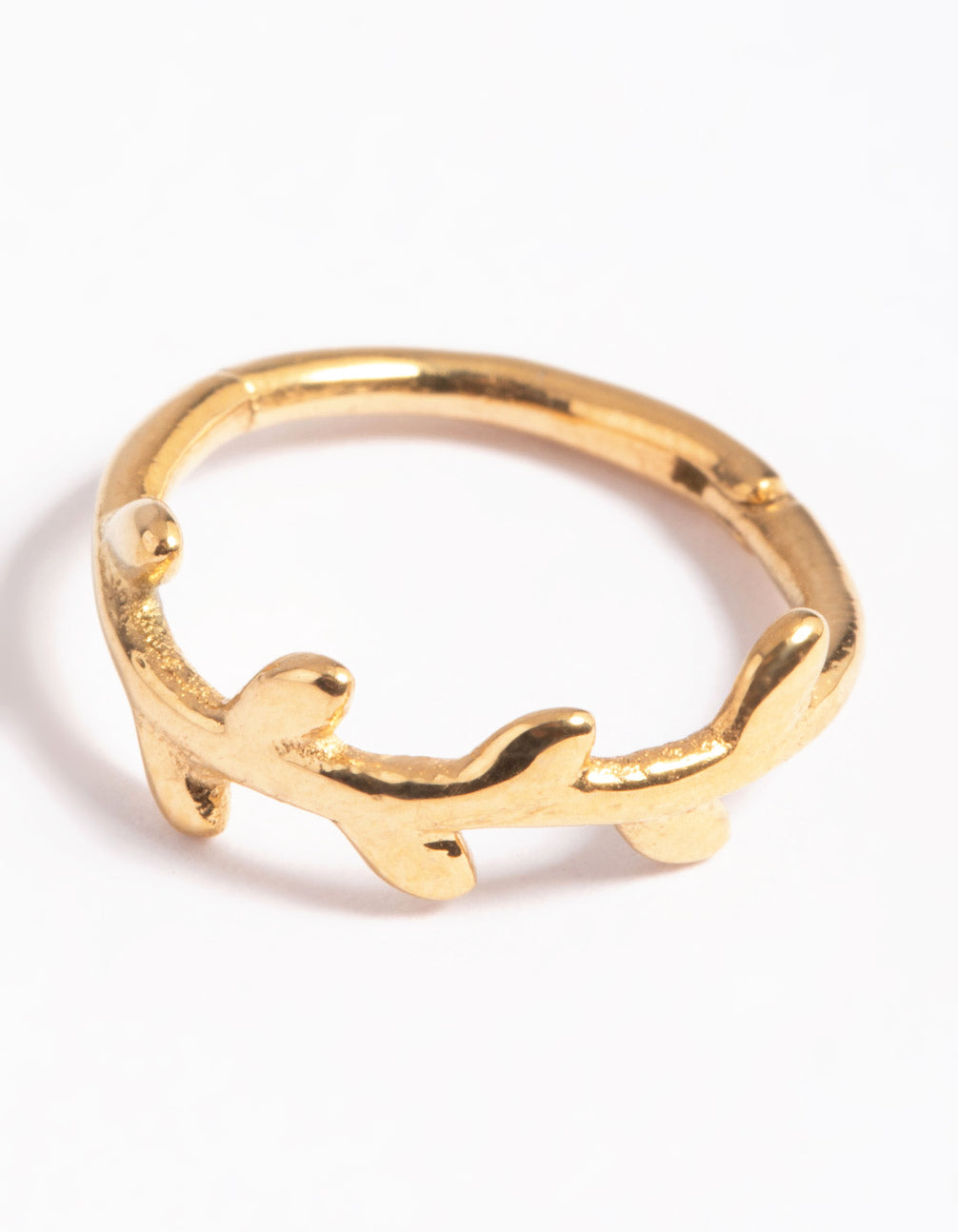 Image of Gold Plated Surgical Steel Vine Clicker Ring