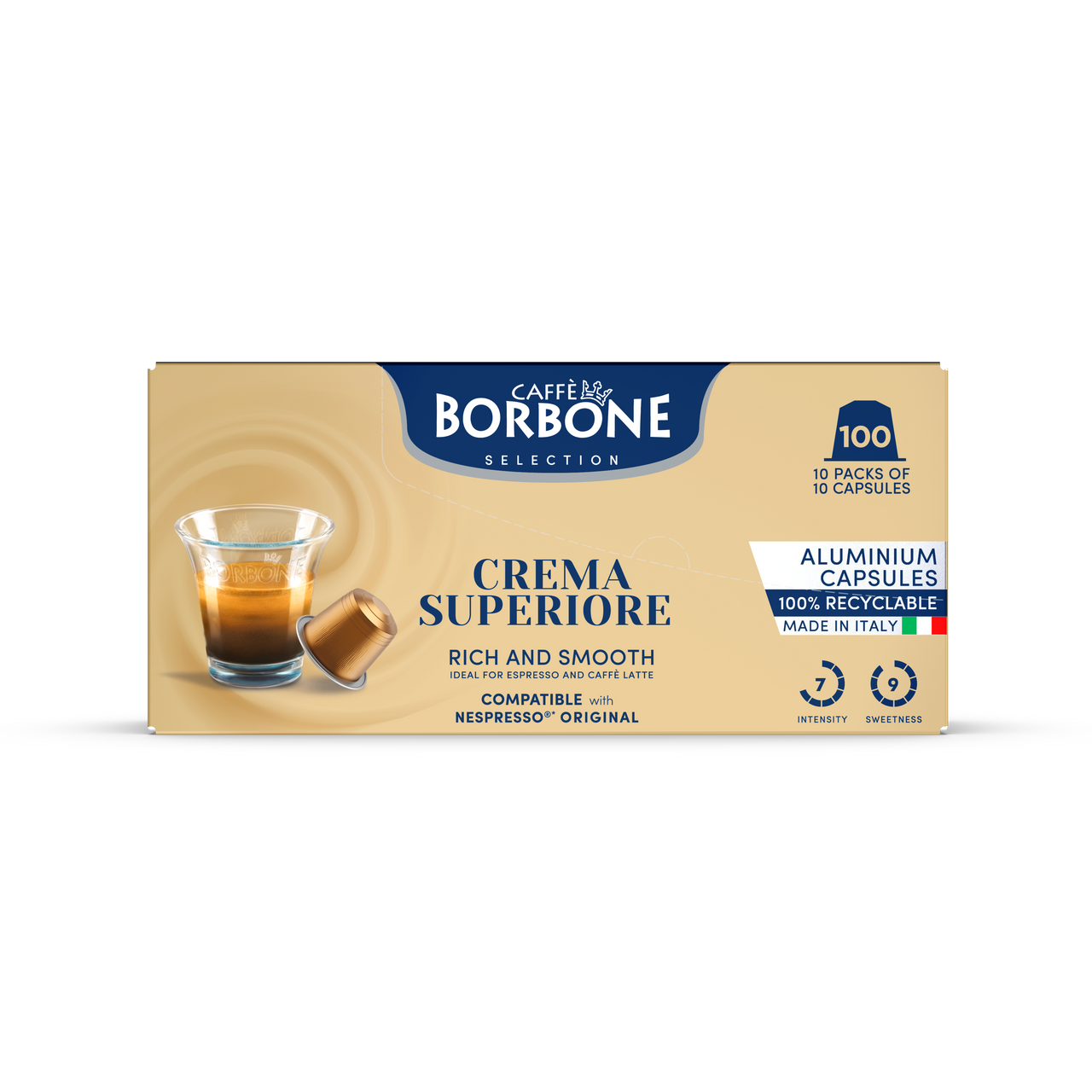 Crema Superiore - Aluminum Nespresso®* Machine Compatible Capsules