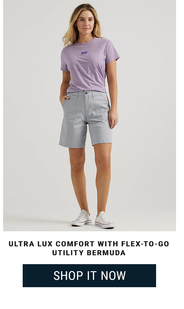 ULTRA LUX COMFORT WITH FLEX-TO-GO UTILITY BERMUDA. Shop it Now