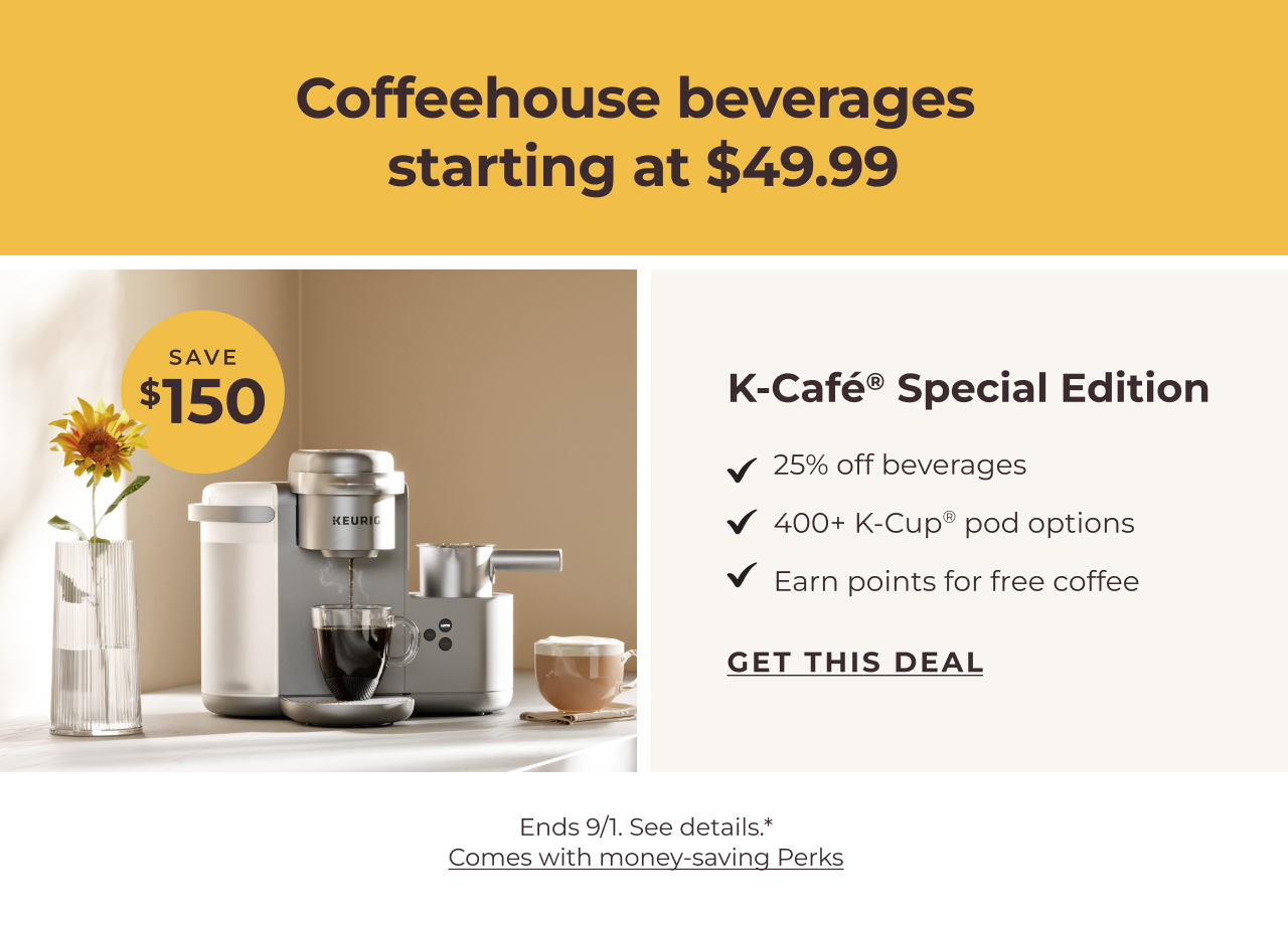 K-Café® Special Edition Coffee Maker for $49.99 as a Starter Kit