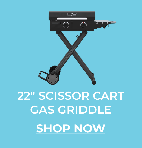 22 Scissor Cart Gas Griddle