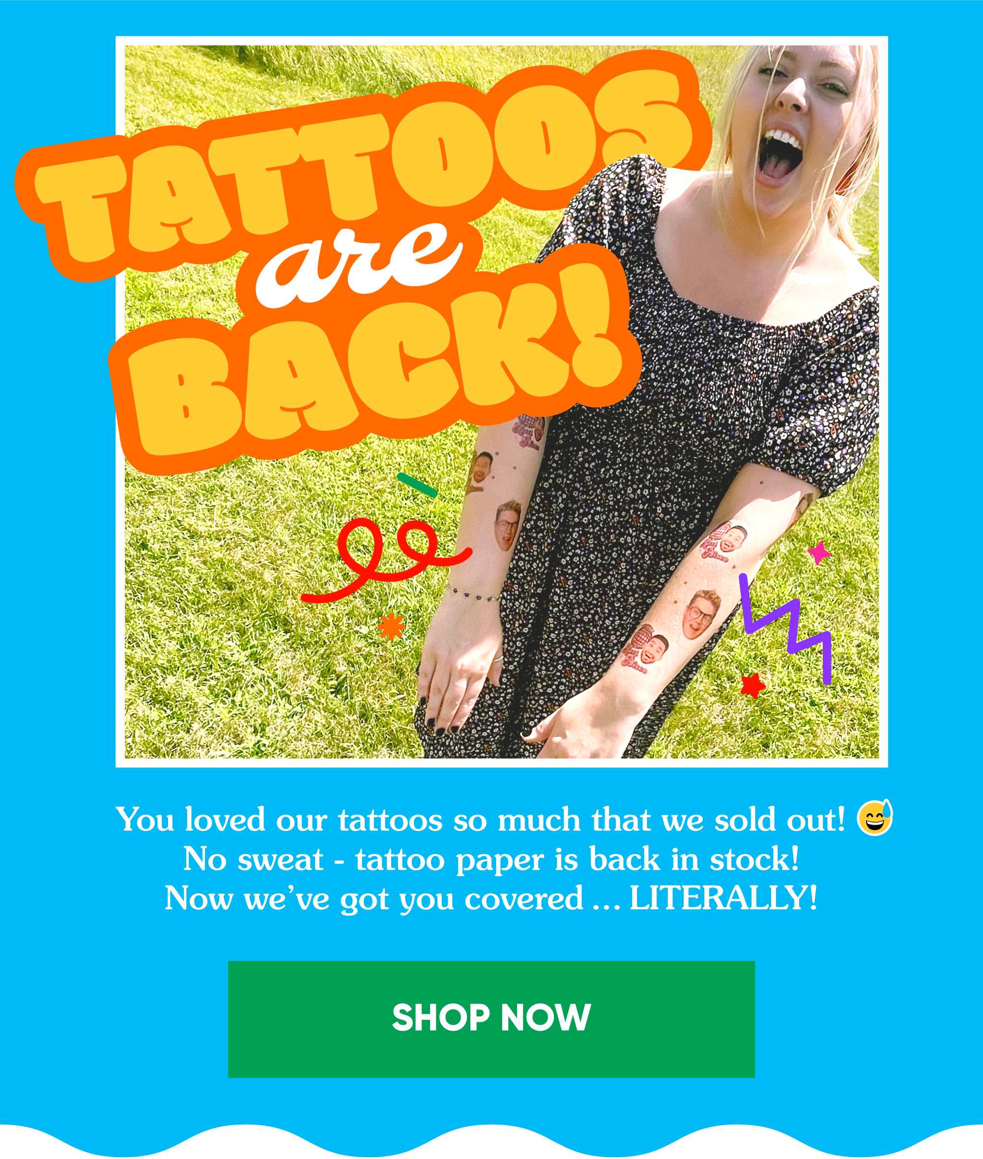 Tattoos are back