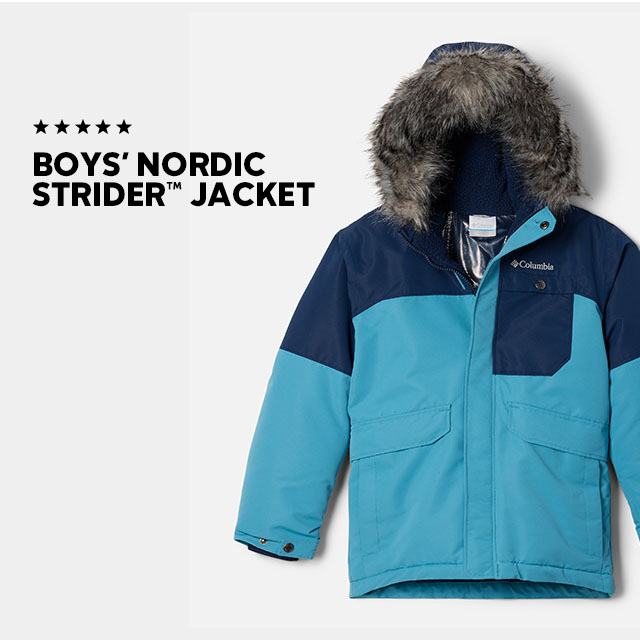 Boy's blue insulated jacket