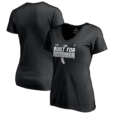  Fanatics Branded Black  2021 Postseason Locker Room Plus Size V-Neck T-Shirt