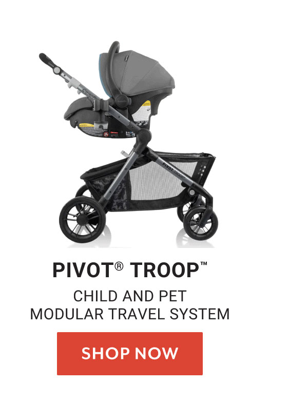 PivotÂ® Troopâ„¢ Child and Pet Modular Travel System | Shop now