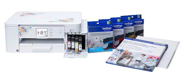 Brother Sublimation Printer, Paper & Full-Size Inks Bundle