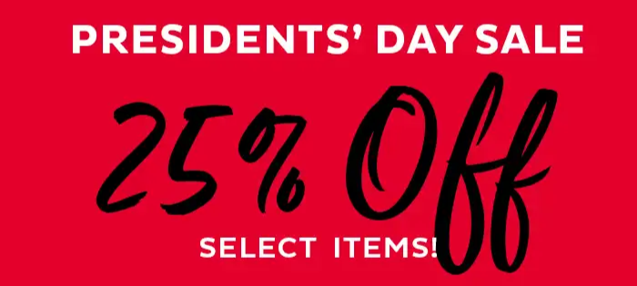 25% off select items