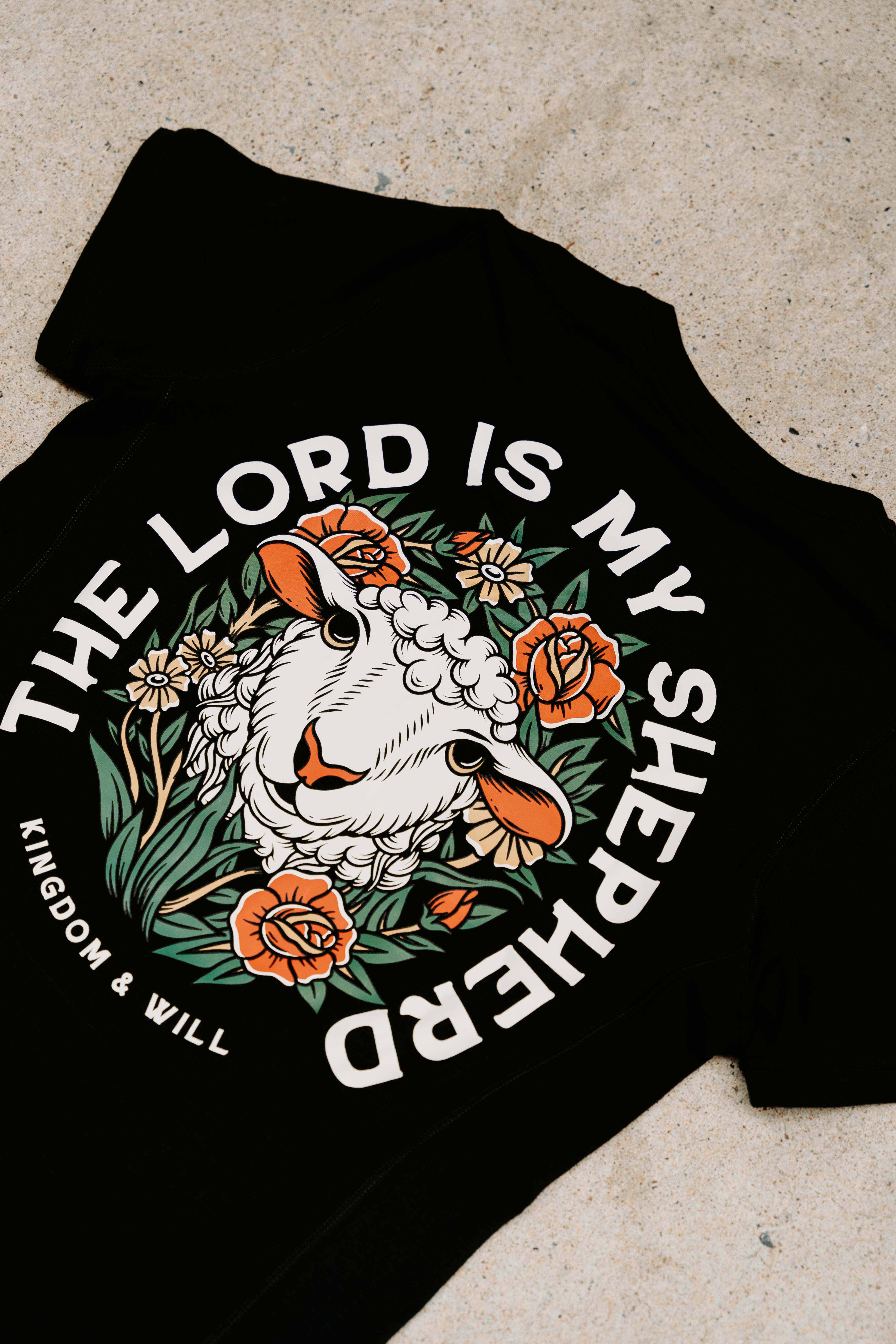 Kingdom & Will Jeremiah Psalm 23 T-Shirt (Black)