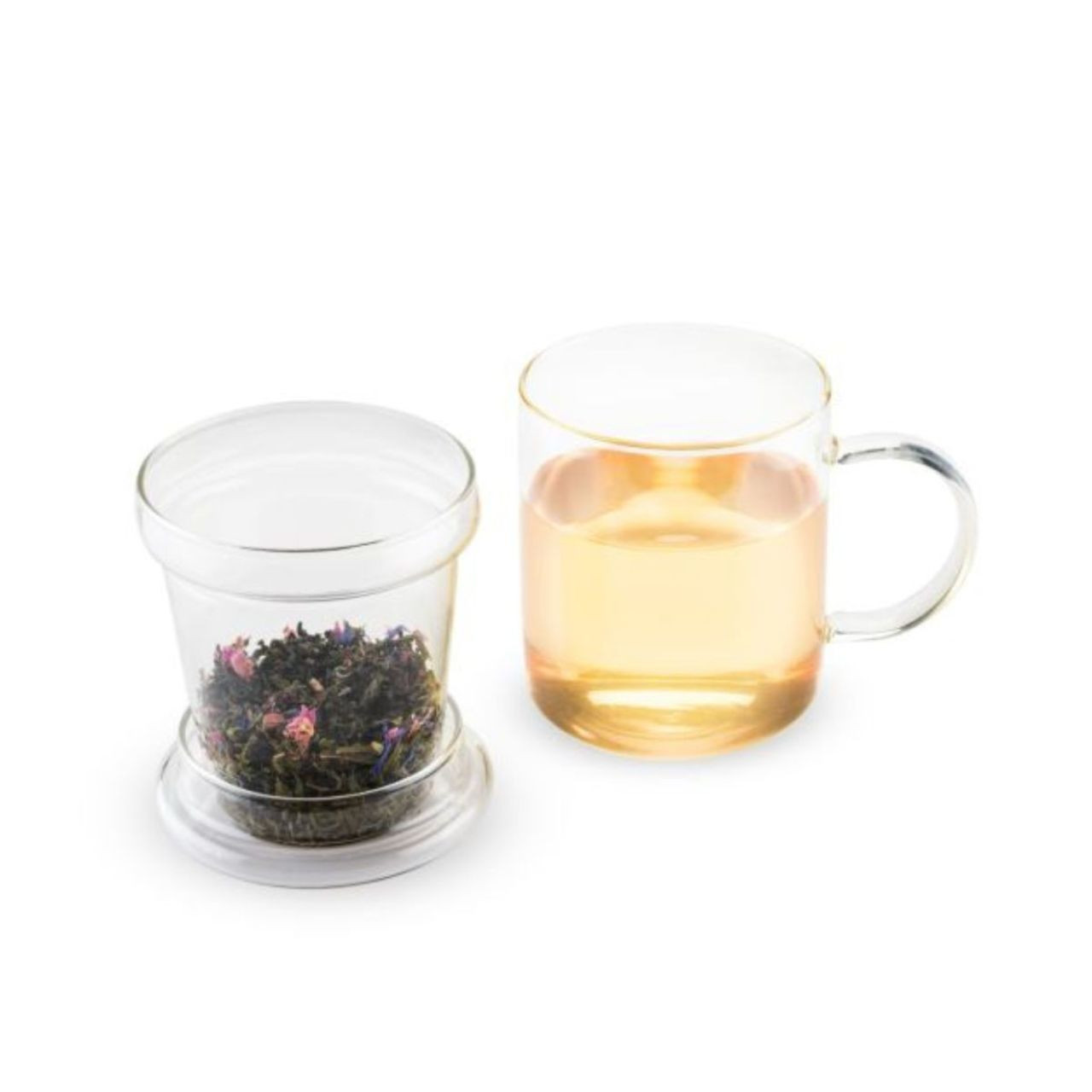 Image of Glass Tea Infuser Mug - 16oz