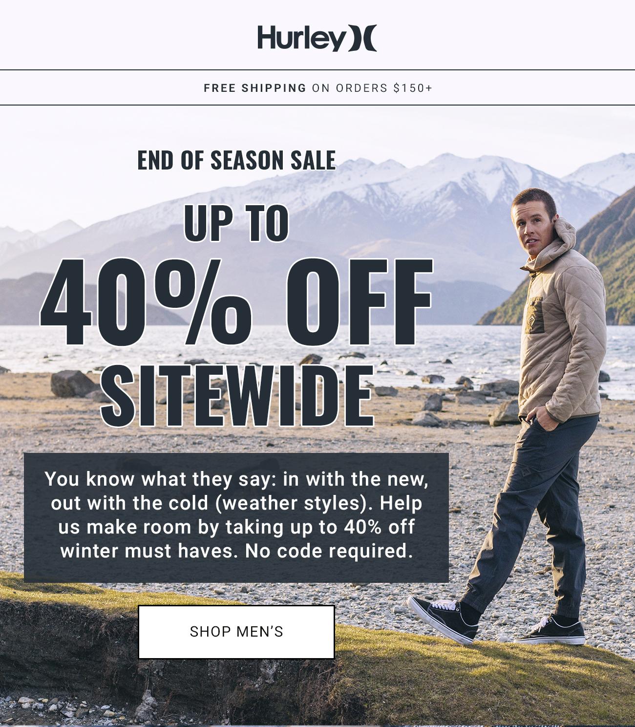 Hurley - End Of Season Sale Up To 40% Off Sitewide | Shop Men's