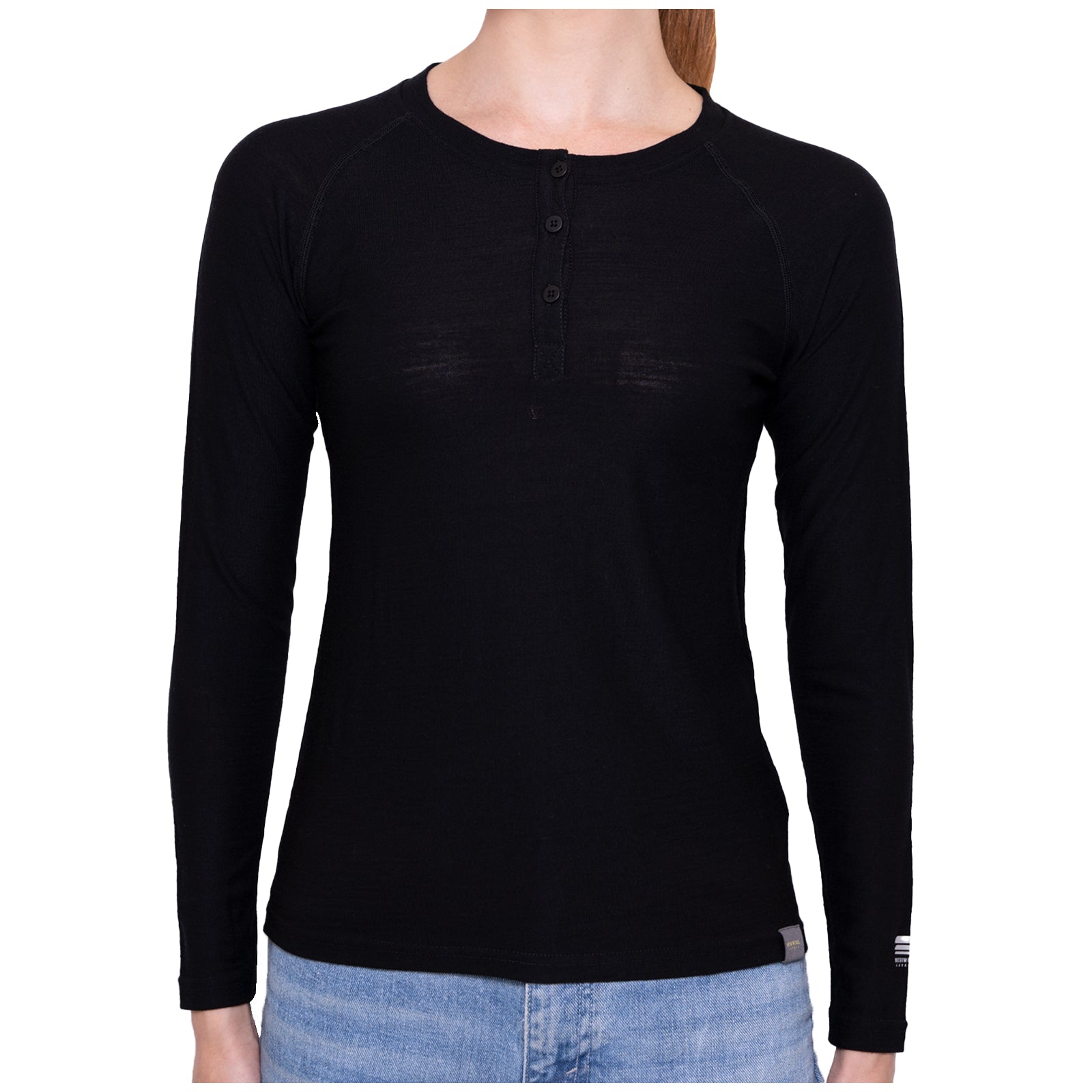 Image of WOMEN'S MERINO 190 BASE LAYER LONG SLEEVE HENLEY