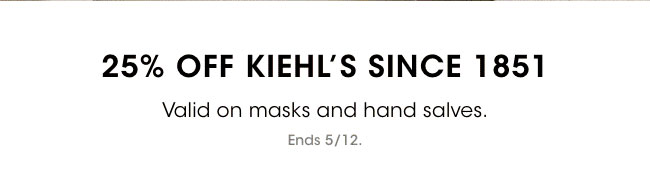 15% off Kiehl's