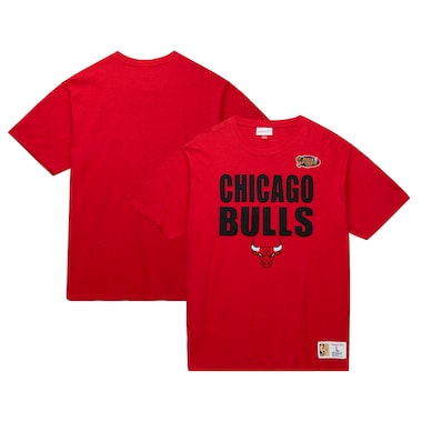  Mitchell & Ness Red  Hardwood Classics Legendary Slub T-Shirt