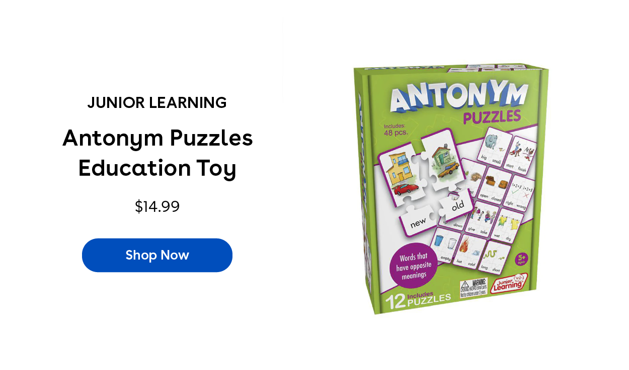 Junior Learning Antonym Puzzles Education Toy $14.99 Shop Now