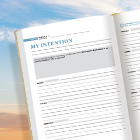 interior image showing ''My Intention'' page of Oprah Daily Planner