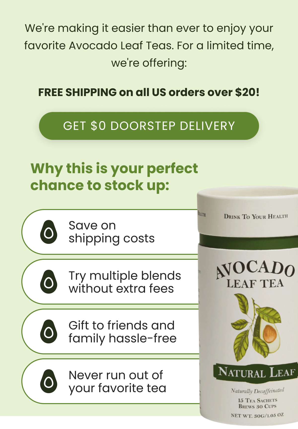 Why this is your perfect chance to stock up: Save on shipping costs Try multiple blends without extra fees Gift to friends and family hassle-free Never run out of your favorite tea