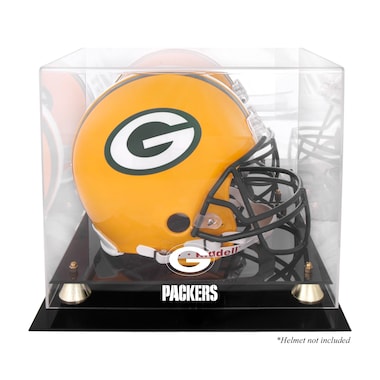  Golden Classic Helmet Display Case with Mirrored Back