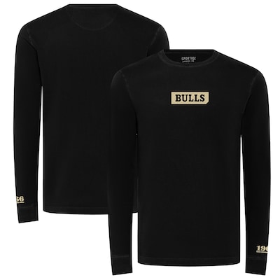 Unisex Sportiqe Black Chicago Bulls 1966 Collection Mohave Pullover Sweatshirt