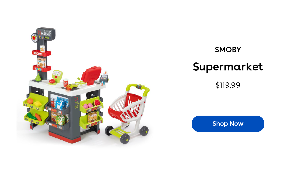 Smoby Supermarket $119.99 Shop Now