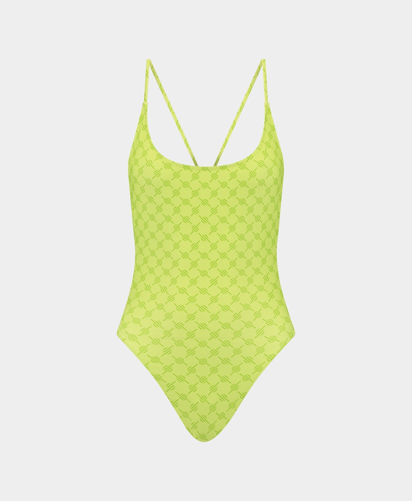 Image of Daiquiri Green Reya Monogram Swimsuit