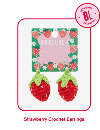 Strawberry Crochet Earrings