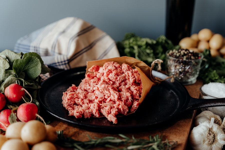 Image of Beef, Ground - 1 lb - 55% Lean with beef heart