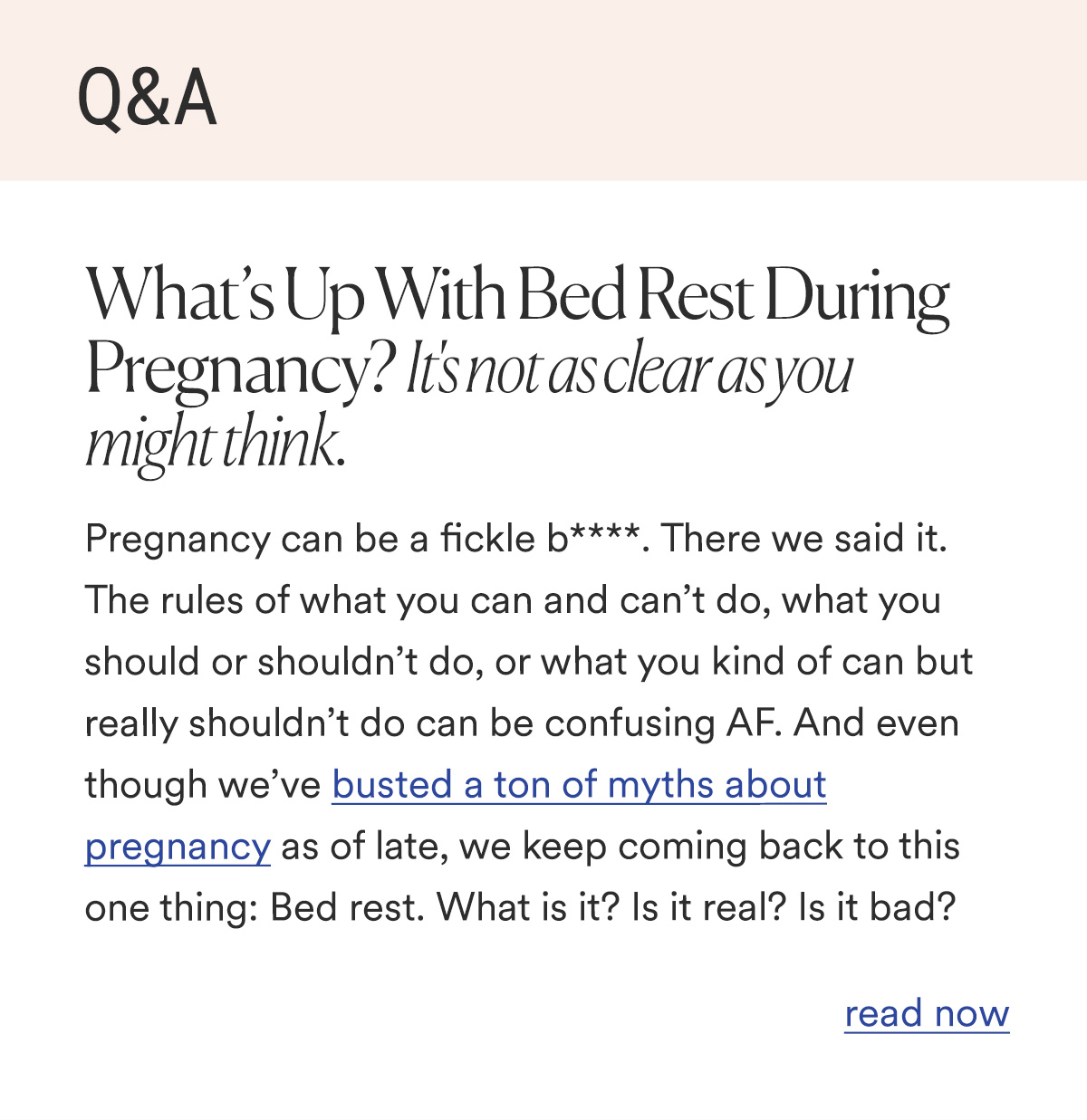 Q&A What’s Up With Bed Rest During Pregnancy?