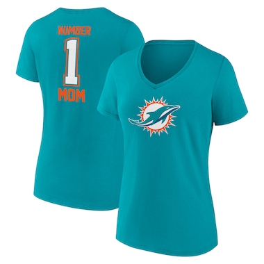  Fanatics Aqua  Mother's Day V-Neck T-Shirt