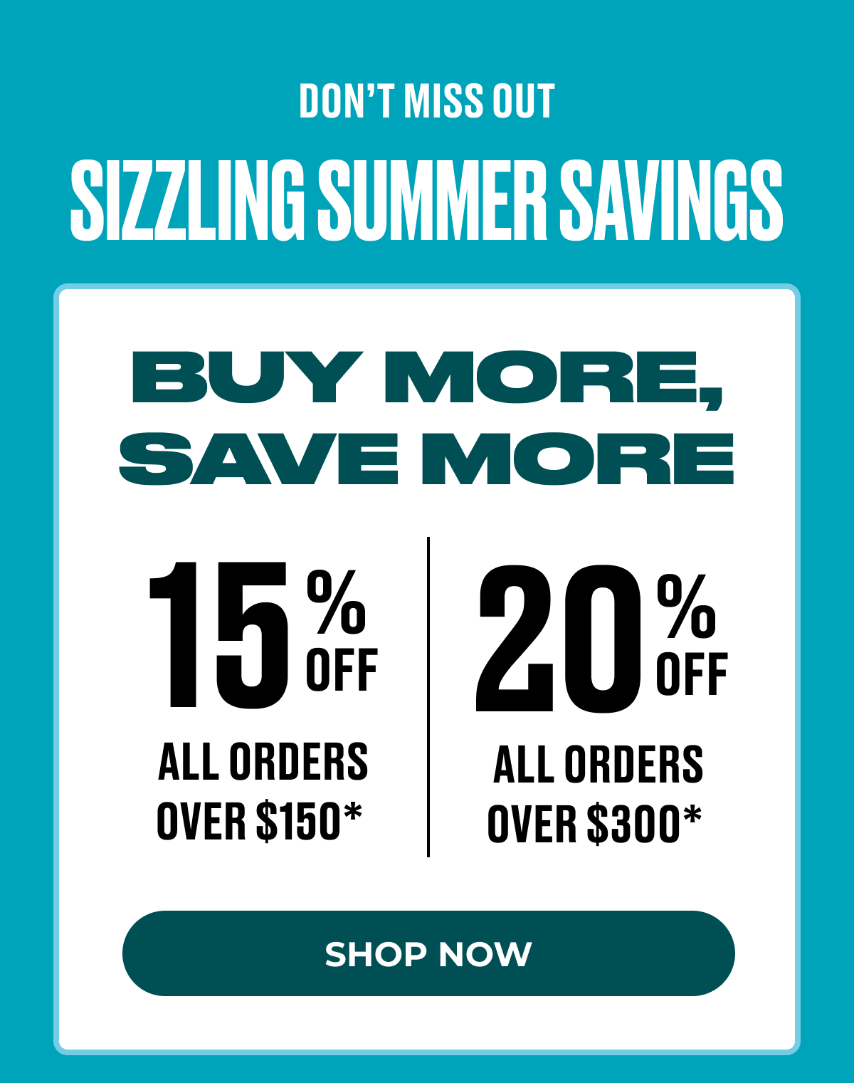 Don't Miss Out Sizzling Summer Savings Buy More Save More