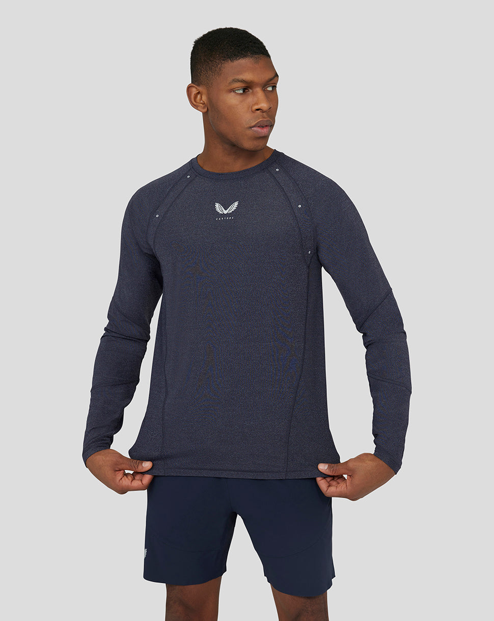 Image of Anatomic Mesh Mix Panel Training T-Shirt - Navy