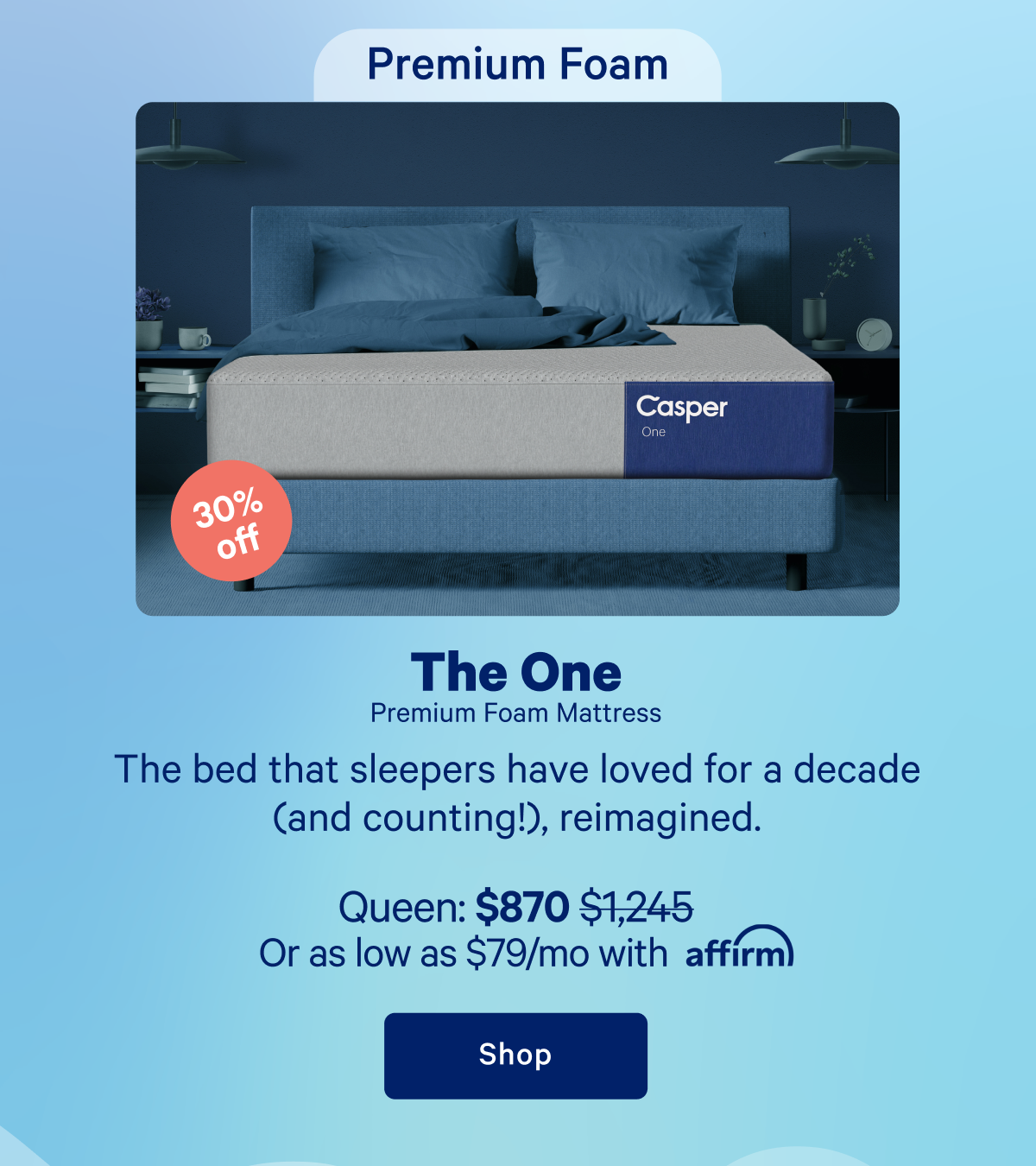 The One Premium Foam Mattress >> Shop >>