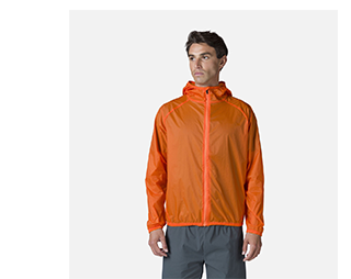 ORANGE ULTRALIGHT PACKABLE JACKET