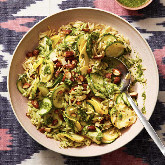 Pesto Zucchini Orzo