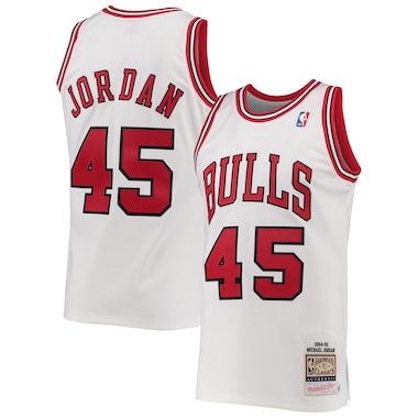  Mitchell & Ness Michael Jordan White  1994-95 Hardwood Classics Authentic Player Jersey