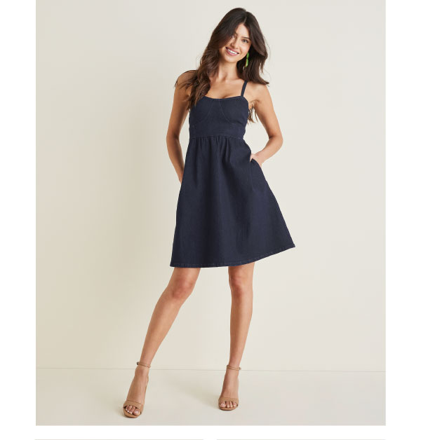 Denim A-Line Dress