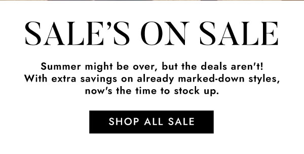 SALE'S ON SALE