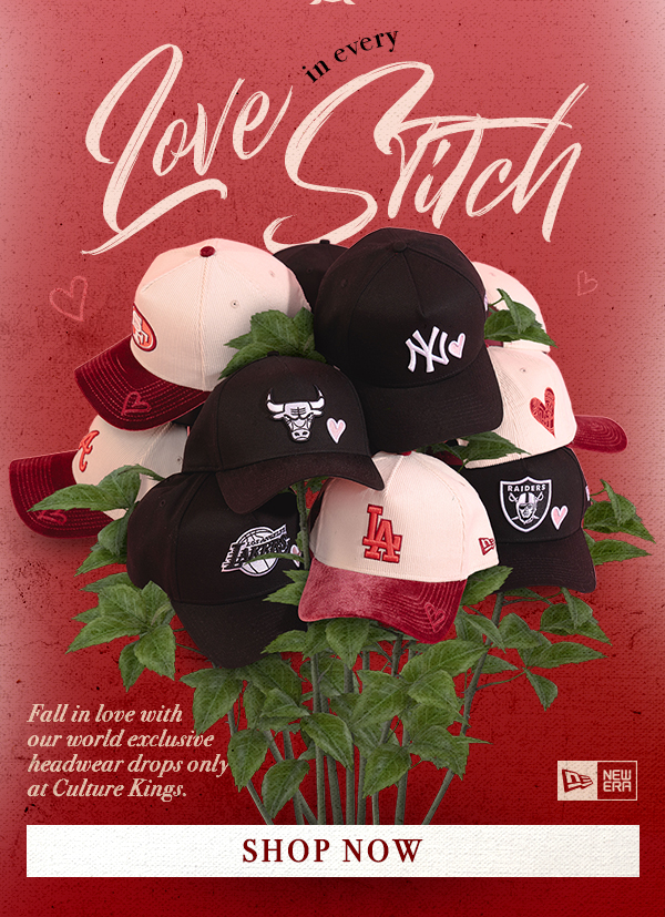 Love in every stitch. Fall in love with our world exclusive headwear drops, only at Culture Kings. Shop now.