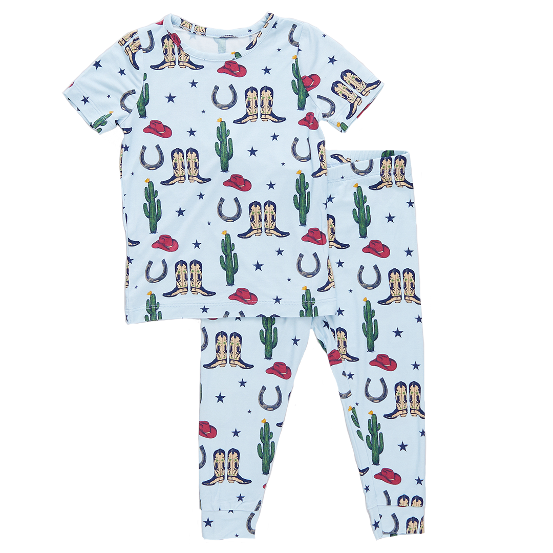 Image of Kids Bamboo PJ Set - Tiny Rodeo